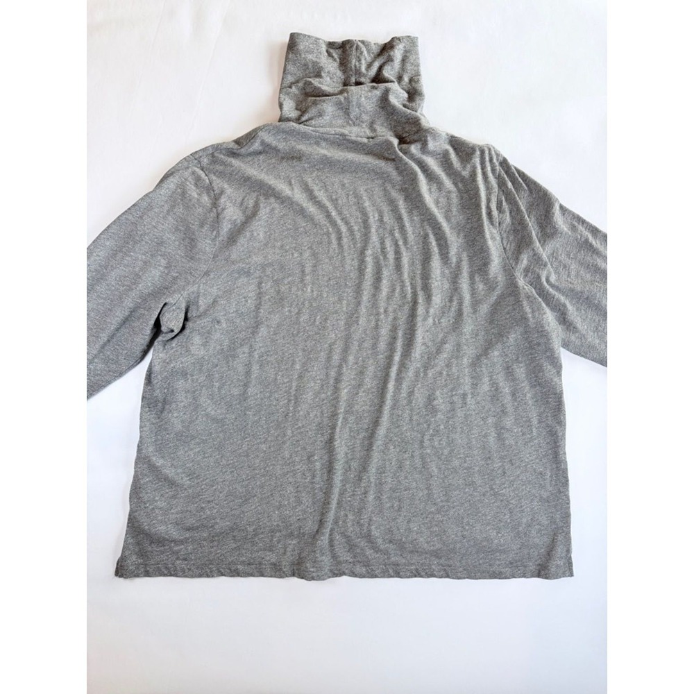 Madewell Turtleneck Top Women 3X Gray Long Sleeve Cotton Knit F7187 - Picture 3 of 8